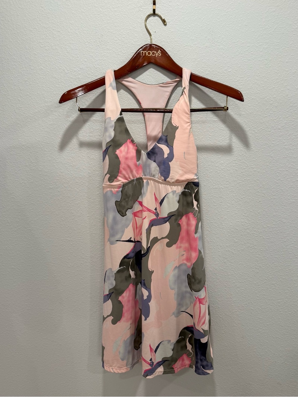 Carve Designs Bird of Paradise Athletic Dress Racerback Built-In Bra Size S